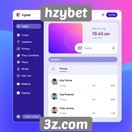 Interface do usuário no hzybet é intuitiva